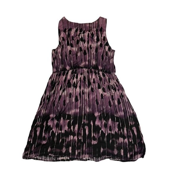 J. Jill Women's Purple and Black Abstract Sleeveless Sundress Size Medium - Picture 4 of 9